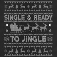 Single And Ready To Jingle Funny Ugly Christmas Sweater Beanie