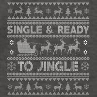 Single And Ready To Jingle Funny Ugly Christmas Sweater Vector Backpack