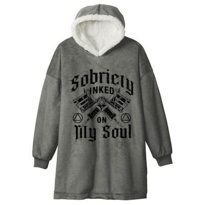 Sobriety Addiction Recovery Alcoholic Sober Living Hooded Wearable Blanket