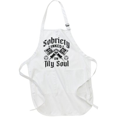 Sobriety Addiction Recovery Alcoholic Sober Living Full-Length Apron With Pockets