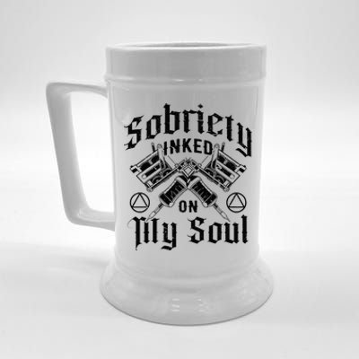 Sobriety Addiction Recovery Alcoholic Sober Living Beer Stein