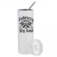 Sobriety Addiction Recovery Alcoholic Sober Living Stainless Steel Tumbler