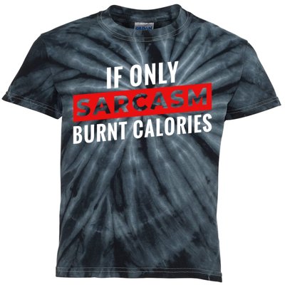 Sarcasm Burnt Calories Kids Tie-Dye T-Shirt