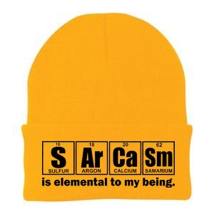 Sarcasm Is Elemental To My Being Knit Cap Winter Beanie