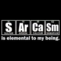 Sarcasm Is Elemental To My Being 7-Panel Snapback Hat