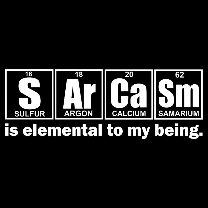 Sarcasm Is Elemental To My Being 7-Panel Snapback Hat
