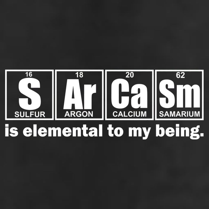 Sarcasm Is Elemental To My Being Adult Drive Performance Visor