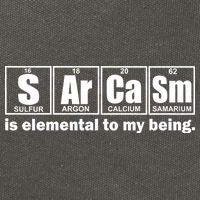Sarcasm Is Elemental To My Being Cotton Canvas Backpack