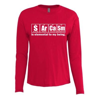 Sarcasm Is Elemental To My Being Womens Cotton Relaxed Long Sleeve T-Shirt