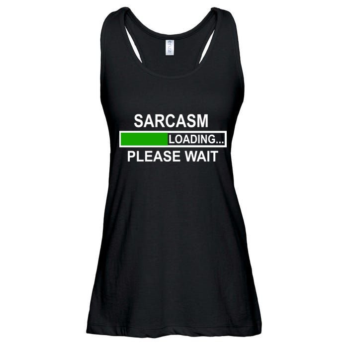Sarcasm Loading Please Wait Ladies Essential Flowy Tank