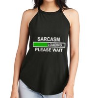 Sarcasm Loading Please Wait Women's Perfect Tri Rocker Tank