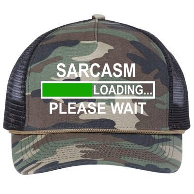 Sarcasm Loading Please Wait Retro Rope Trucker Hat Cap