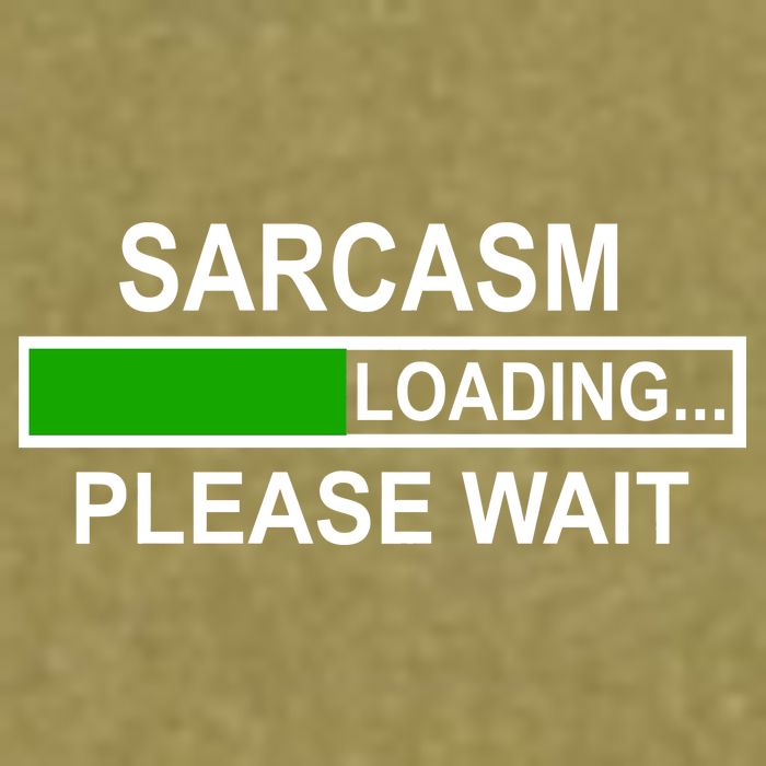 Sarcasm Loading Please Wait Garment-Dyed Women's Muscle Tee