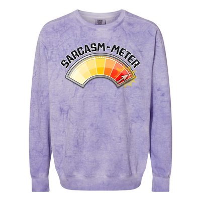 Sarcasm Meter High Colorblast Crewneck Sweatshirt