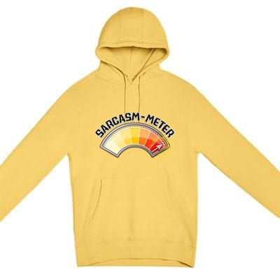 Sarcasm Meter High Premium Pullover Hoodie