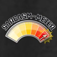 Sarcasm Meter High Garment-Dyed Fleece Hoodie