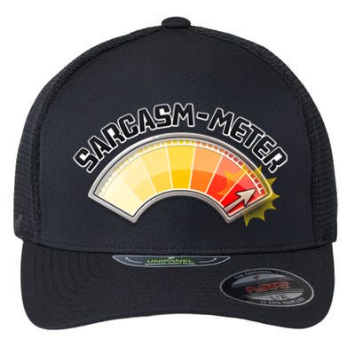 Sarcasm Meter High Flexfit Unipanel Trucker Cap