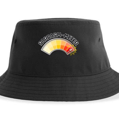 Sarcasm Meter High Sustainable Bucket Hat