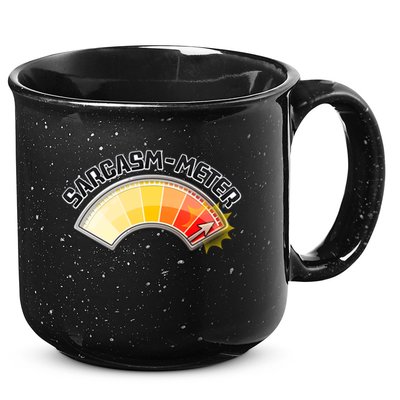 Sarcasm Meter High 15oz Campfire Ceramic Mug
