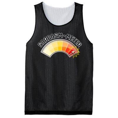 Sarcasm Meter High Mesh Reversible Basketball Jersey Tank