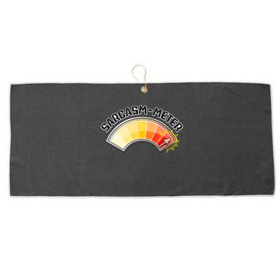 Sarcasm Meter High Large Microfiber Waffle Golf Towel