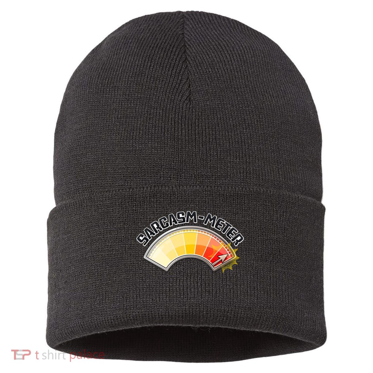 Sarcasm Meter High Sustainable Knit Beanie