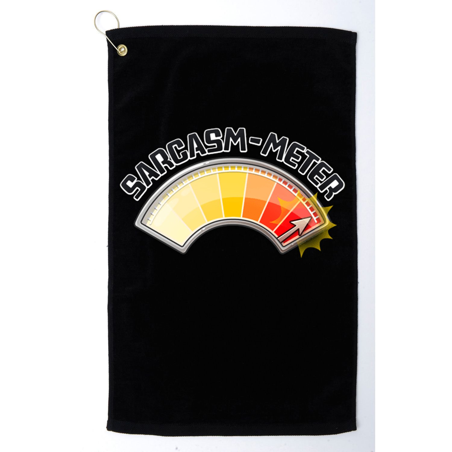 Sarcasm Meter High Golf Towel