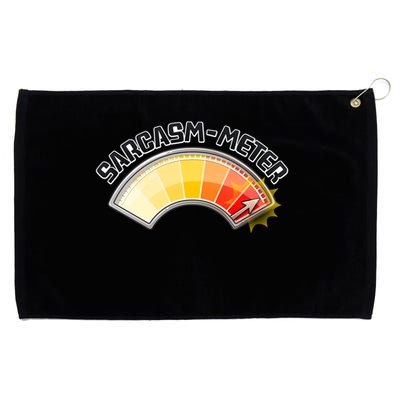 Sarcasm Meter High Grommeted Golf Towel