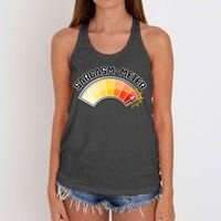 Sarcasm Meter High Women's Knotted Racerback Tank