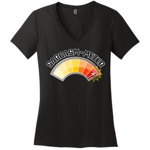 Sarcasm Meter High Women's V-Neck T-Shirt