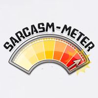 Sarcasm Meter High Garment-Dyed Sweatshirt