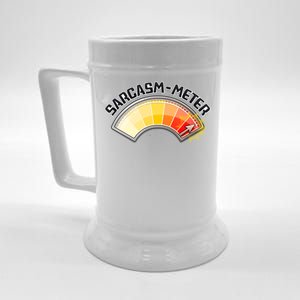 Sarcasm Meter High Beer Stein