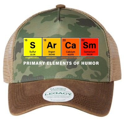 Sarcasm Primary Elements of Humor Legacy Tie Dye Trucker Hat