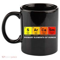 Sarcasm Primary Elements of Humor 11oz C Handle Ceramic Mug
