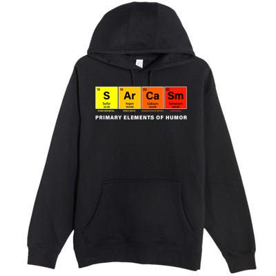 Sarcasm Primary Elements of Humor Premium Pullover Hoodie