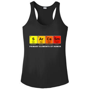 Sarcasm Primary Elements of Humor Ladies PosiCharge Competitor Racerback Tank