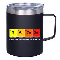 Sarcasm Primary Elements of Humor 12oz Stainless Steel Coffee Mug