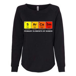 Sarcasm Primary Elements of Humor Womens California Wash Sweatshirt