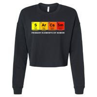 Sarcasm Primary Elements of Humor Cropped Pullover Crew
