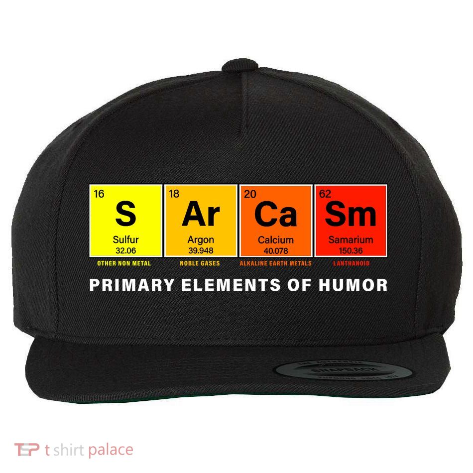 Sarcasm Primary Elements of Humor Wool Snapback Cap
