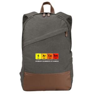 Sarcasm Primary Elements of Humor Cotton Canvas Backpack