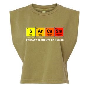 Sarcasm Primary Elements of Humor Garment-Dyed Women's Muscle Tee