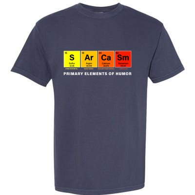 Sarcasm Primary Elements of Humor Garment-Dyed Heavyweight T-Shirt