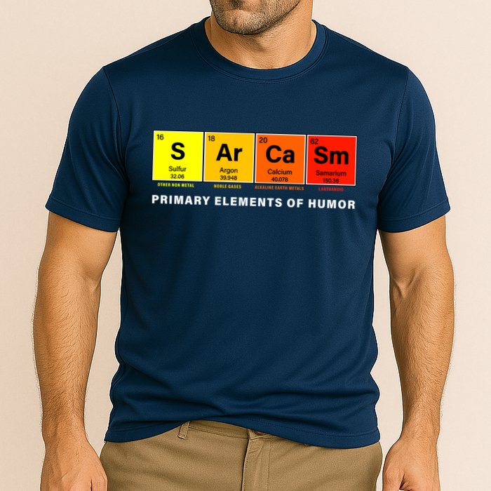 Sarcasm Primary Elements of Humor Performance Shirt