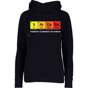 Sarcasm Primary Elements of Humor Womens Funnel Neck Pullover Hood