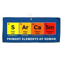 Sarcasm Primary Elements of Humor Large Microfiber Waffle Golf Towel