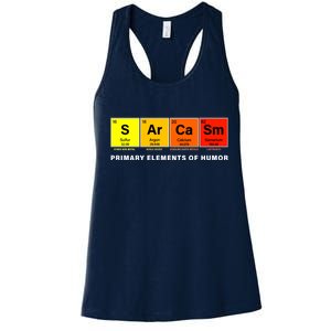 Sarcasm Primary Elements of Humor Women's Racerback Tank