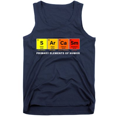 Sarcasm Primary Elements of Humor Tank Top