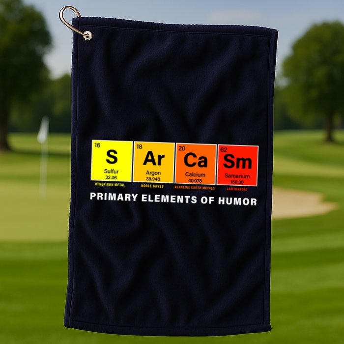 Sarcasm Primary Elements of Humor Golf Towel