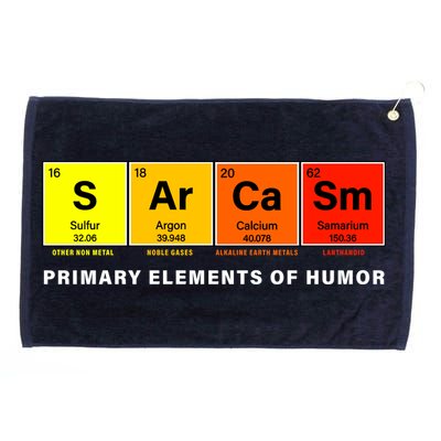 Sarcasm Primary Elements of Humor Grommeted Golf Towel